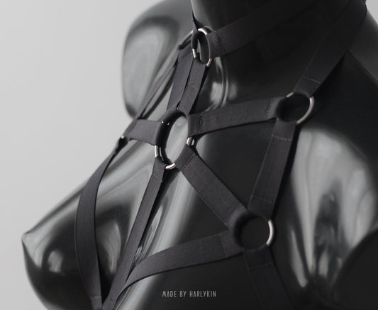 Gray festival harness top