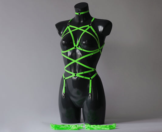 Full body harness set with Garters