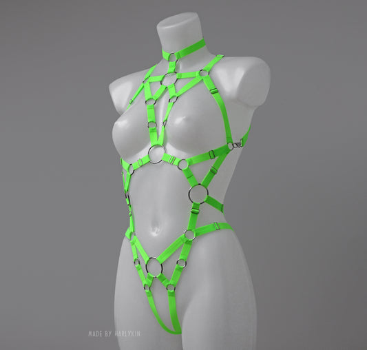 Rave bodysuit UV neon
