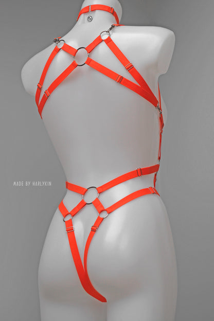 Rave bodysuit UV neon