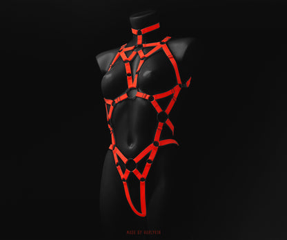 Rave bodysuit UV neon