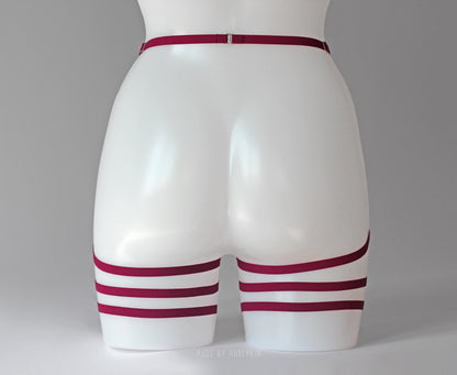 Harness garters belt